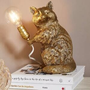 Anthropologie The Icon Table Lamp Raccoon